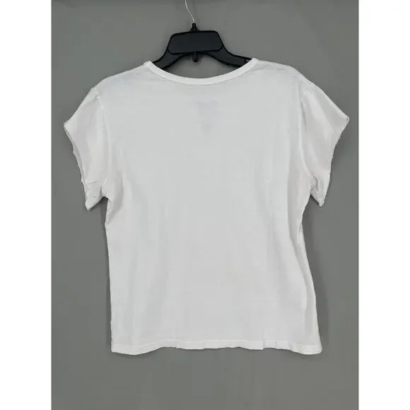 Journey Shirt Womens XS White Graphic Tee Band Music Colorful 80s Houston - Picture 3 of 8